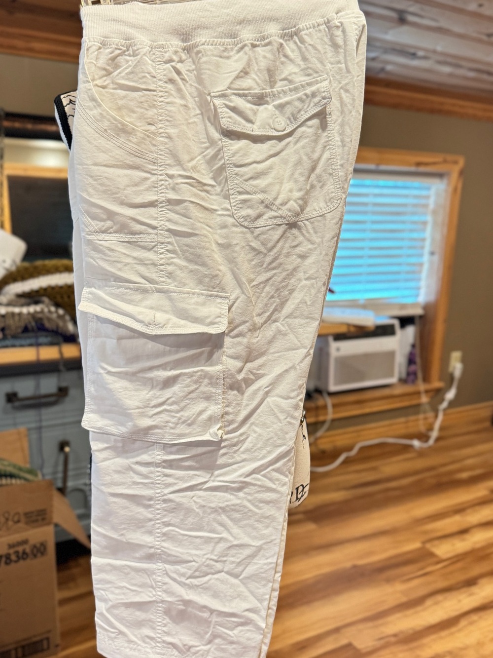 Men's White Cargo Pants - Lightweight Summer Utility Style